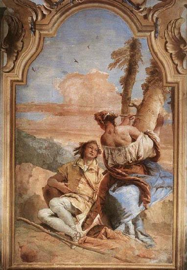 Giovanni Battista Tiepolo Angelica Carving Medoro's Name on a Tree Germany oil painting art